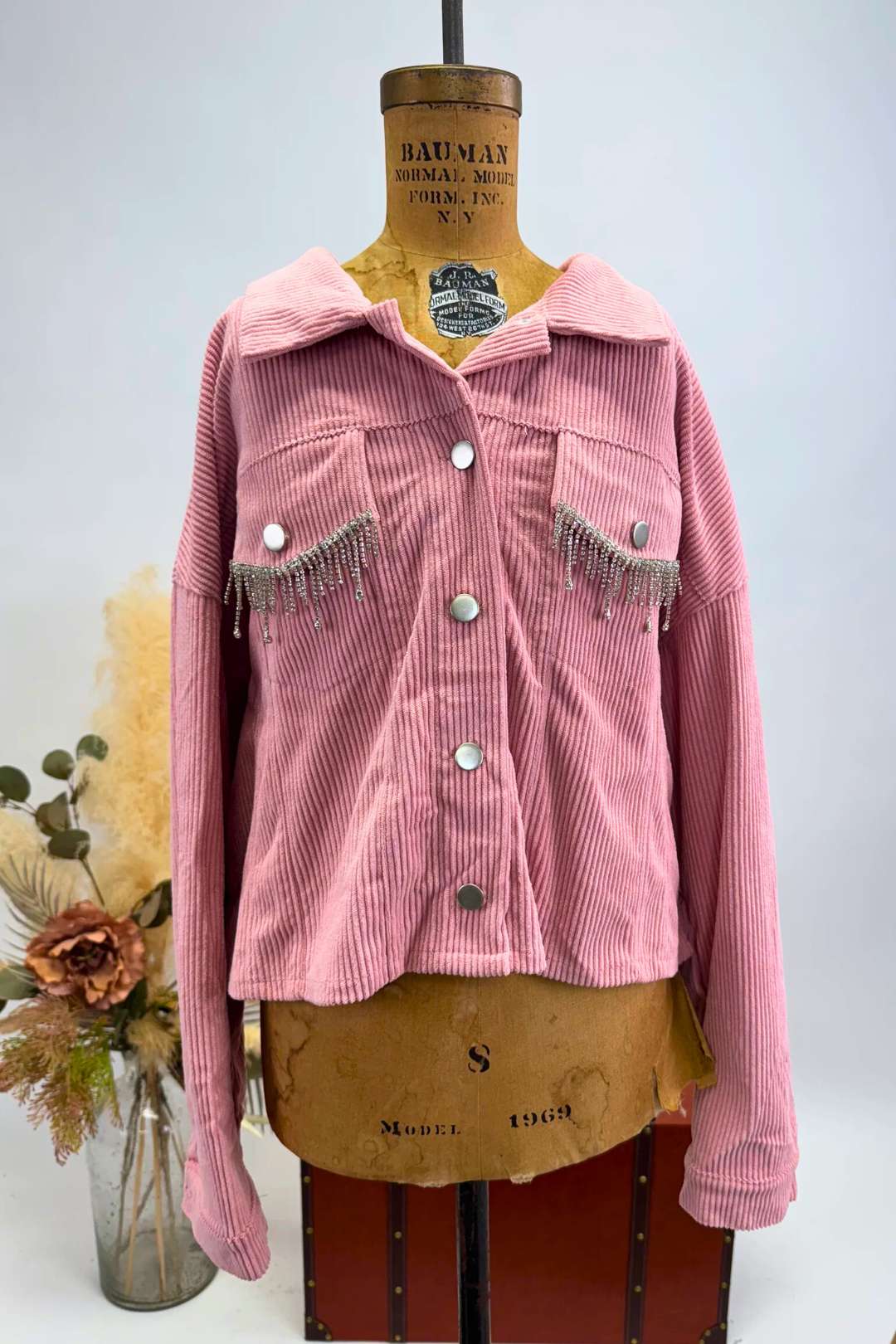 Diamond Dust Rhinestone Fringe Jacket