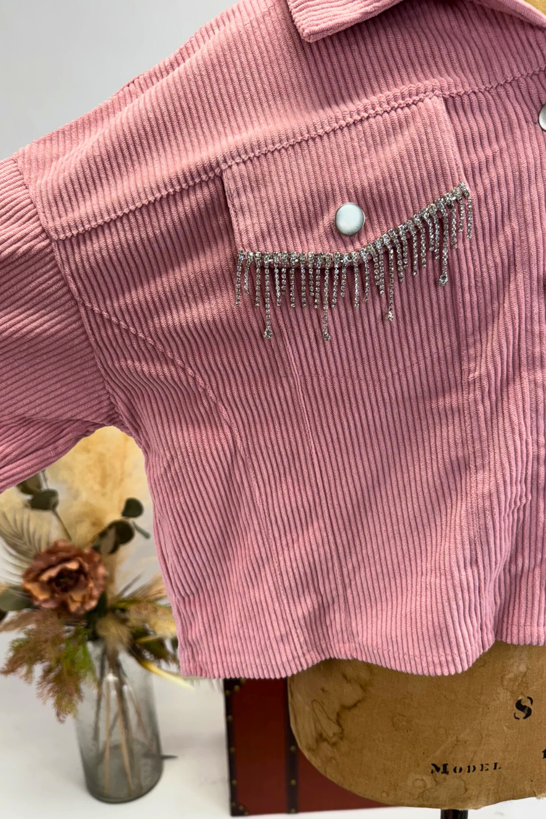 Diamond Dust Rhinestone Fringe Jacket