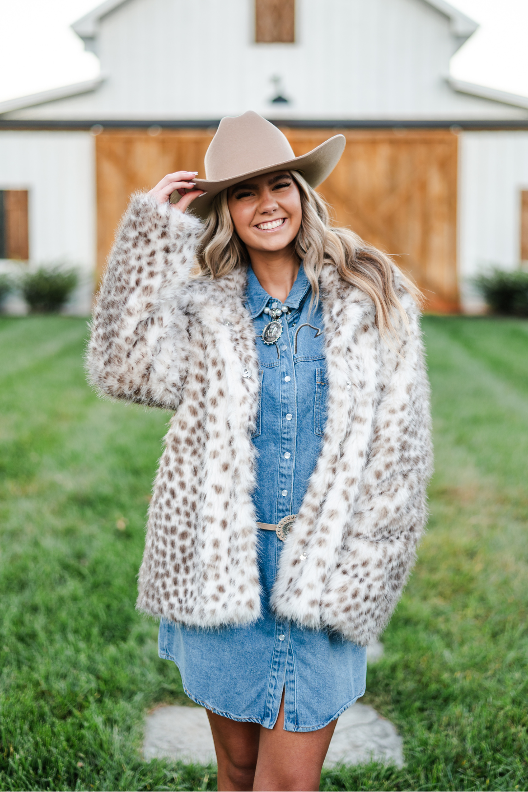Wild Ivory Faux Fur Coat
