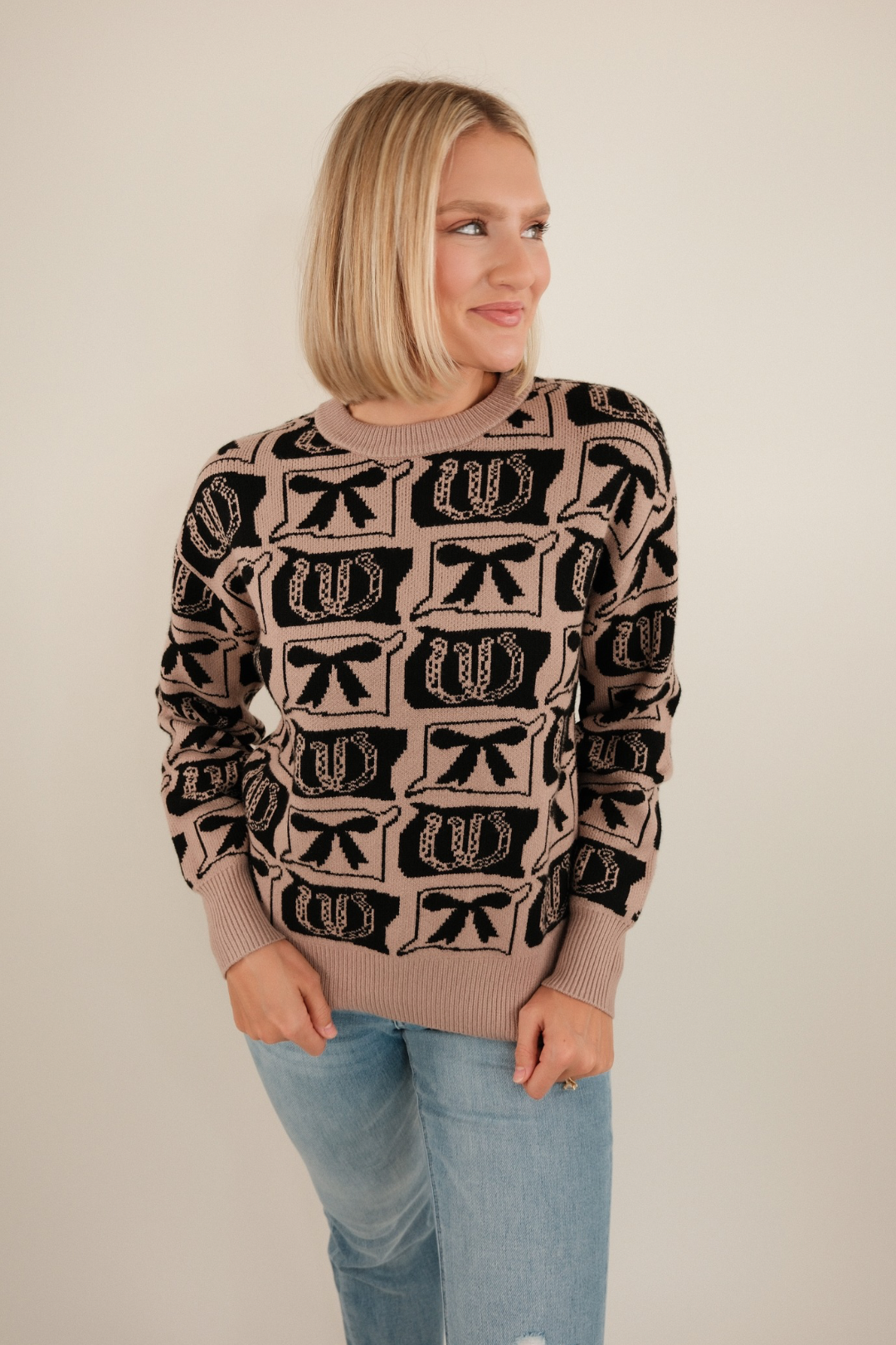 Cowgirl’s Lucky Day Knit Sweater