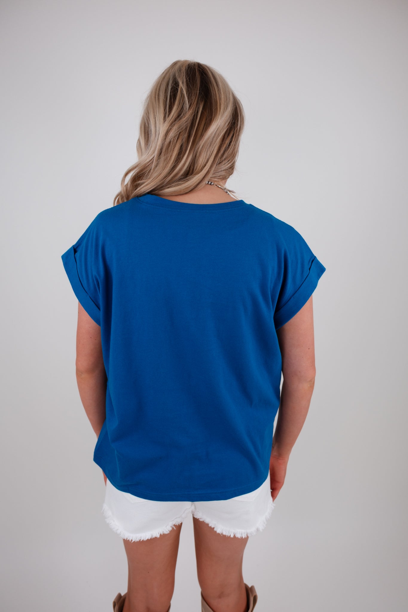 Cowgirl Calm Tee - Classic Blue