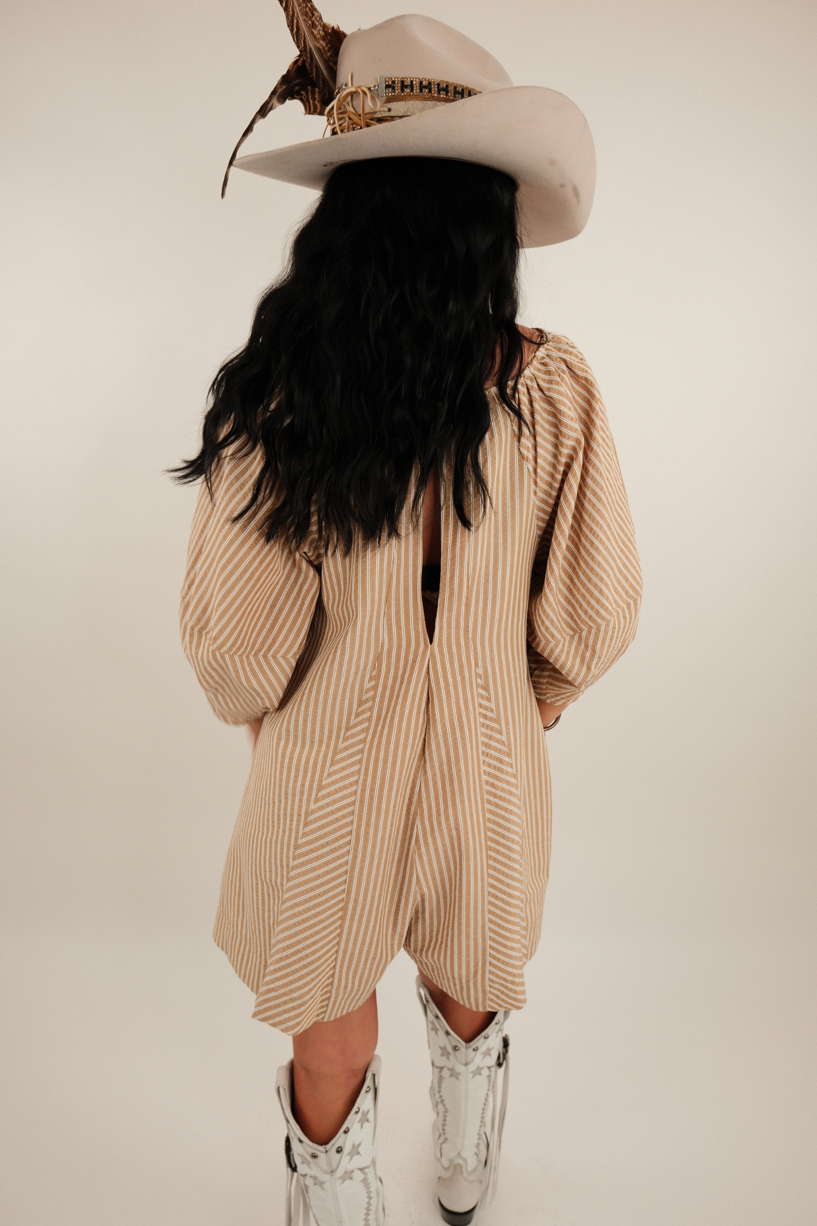 Dust & Daydreams Striped Romper