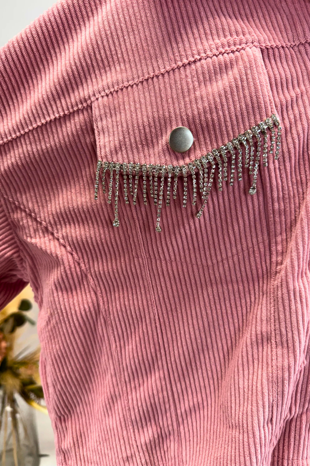 Diamond Dust Rhinestone Fringe Jacket
