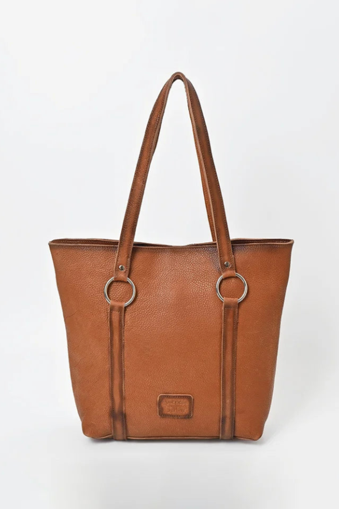 Saddle & Silver Tote