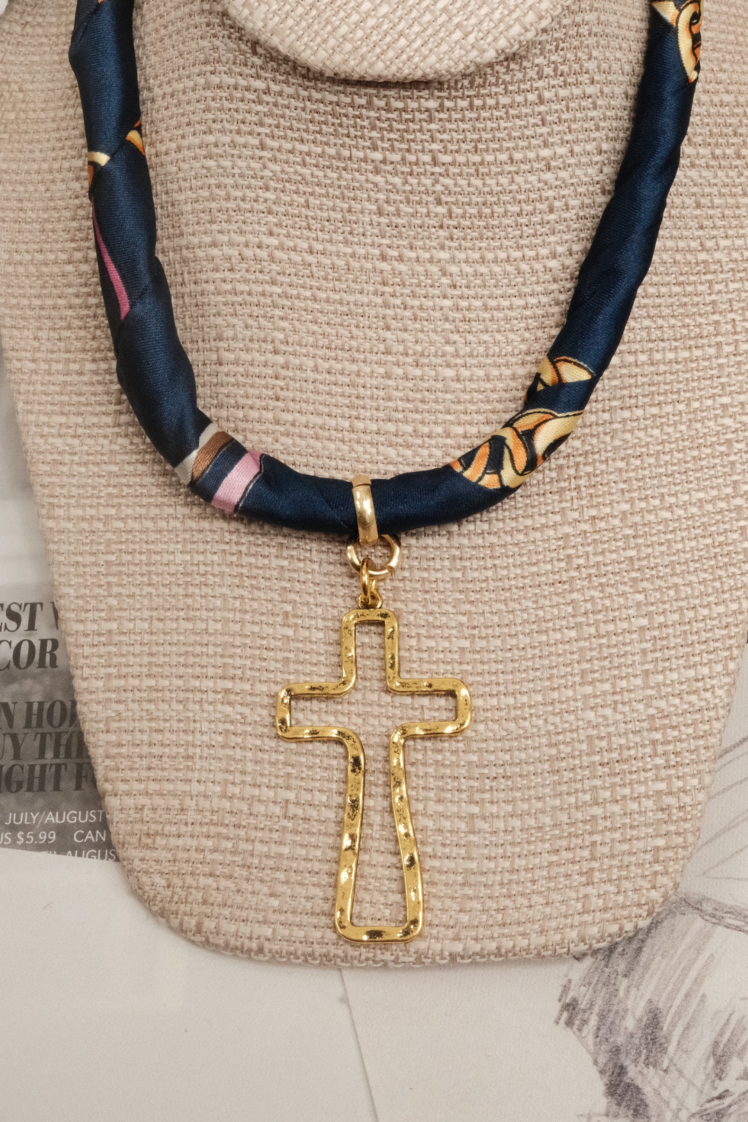 Prairie Grace Silk Scarf Necklace