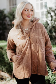Sandstone Wash Quilted Jacket