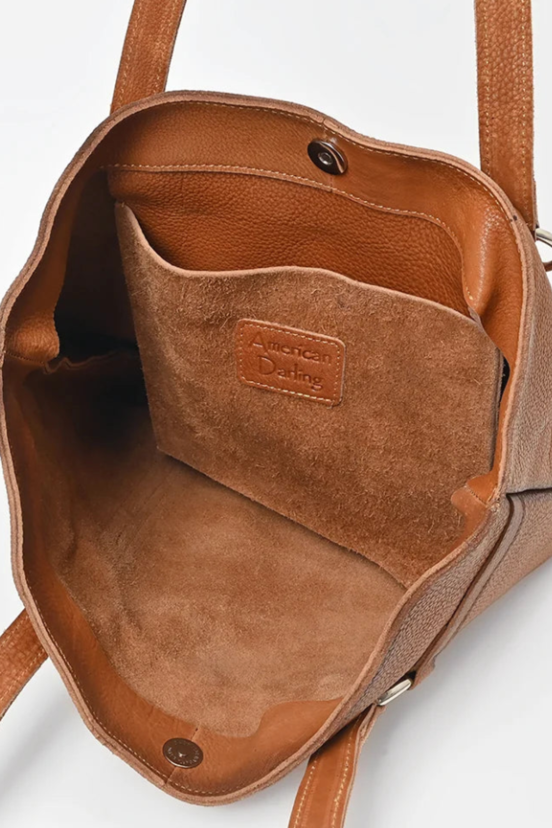 Saddle & Silver Tote