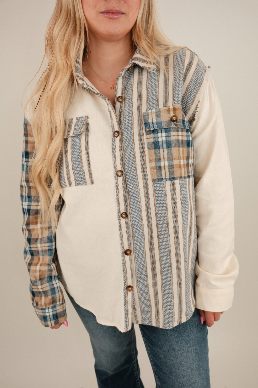 Rodeo Stars Plaid Button Down Shirt