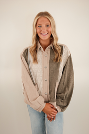 Rustic Trails Patchwork Shacket