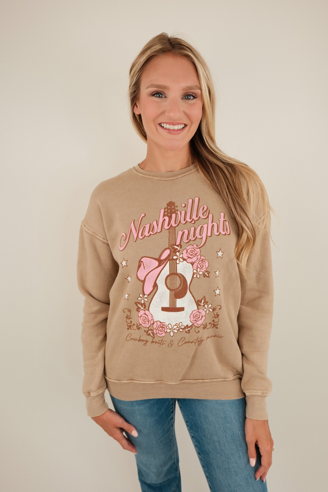Nashville Nights Mineral Wash Sweatshirt