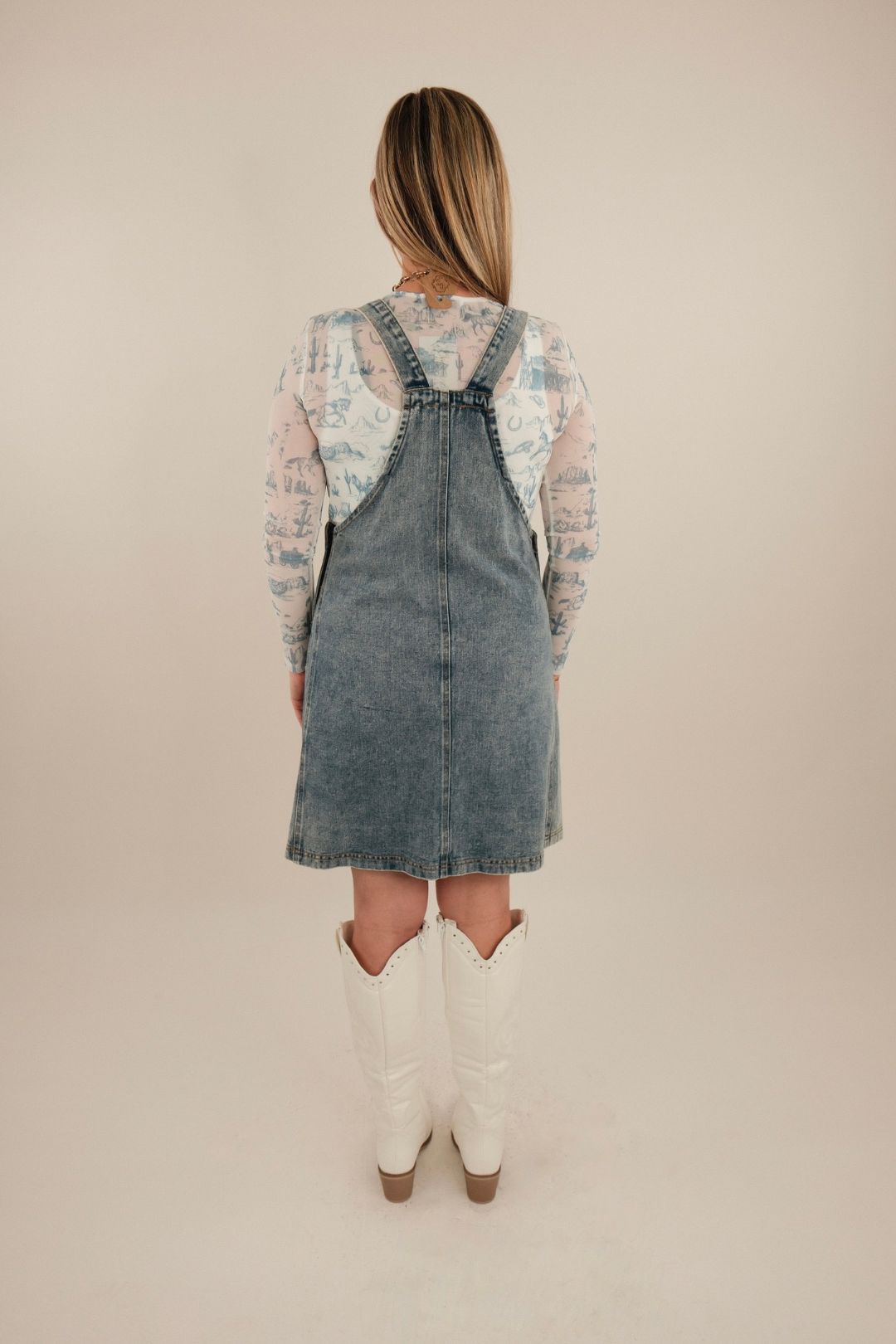 Saddle Snap Overall Dress
