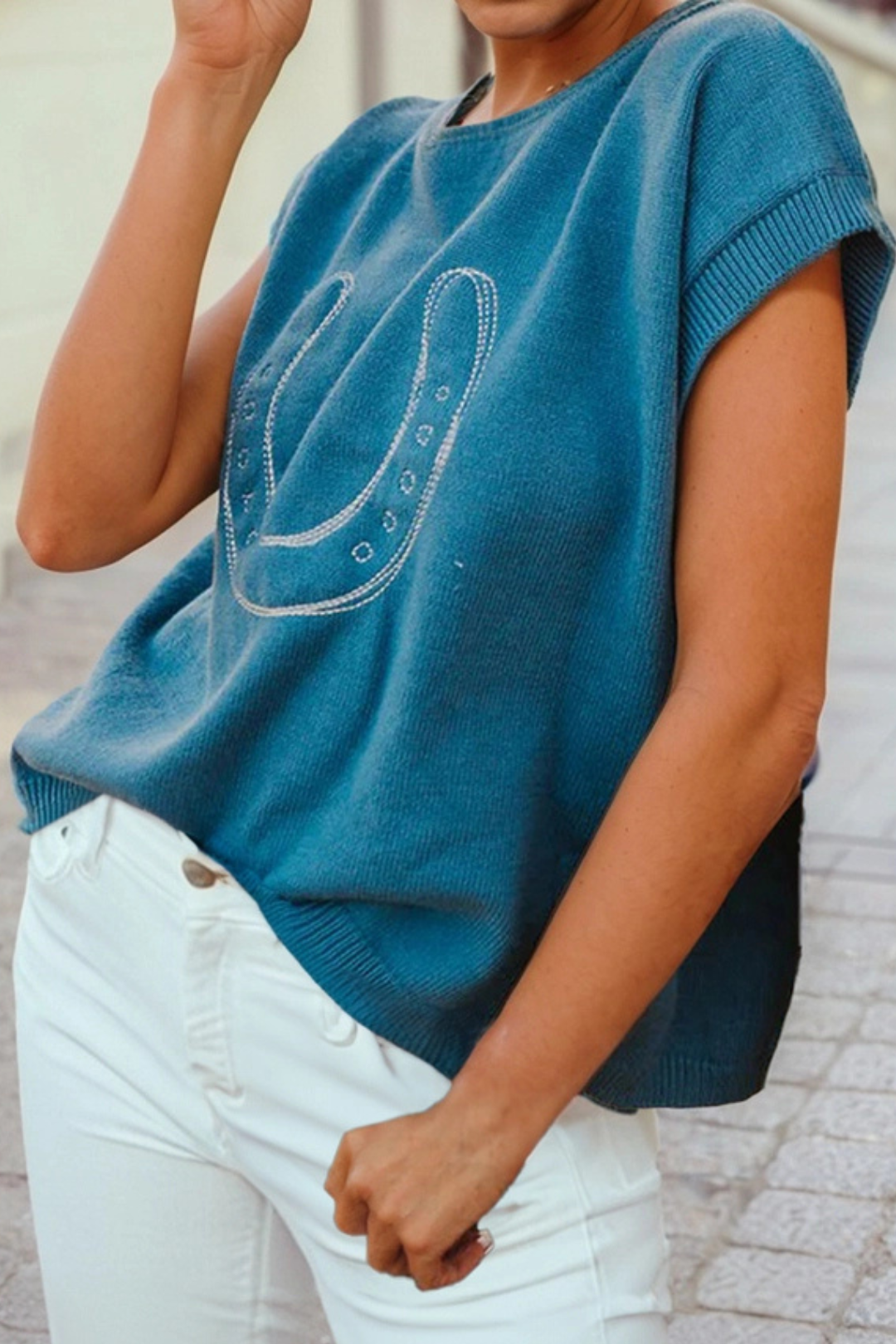 Western Whimsy Sweater Vest