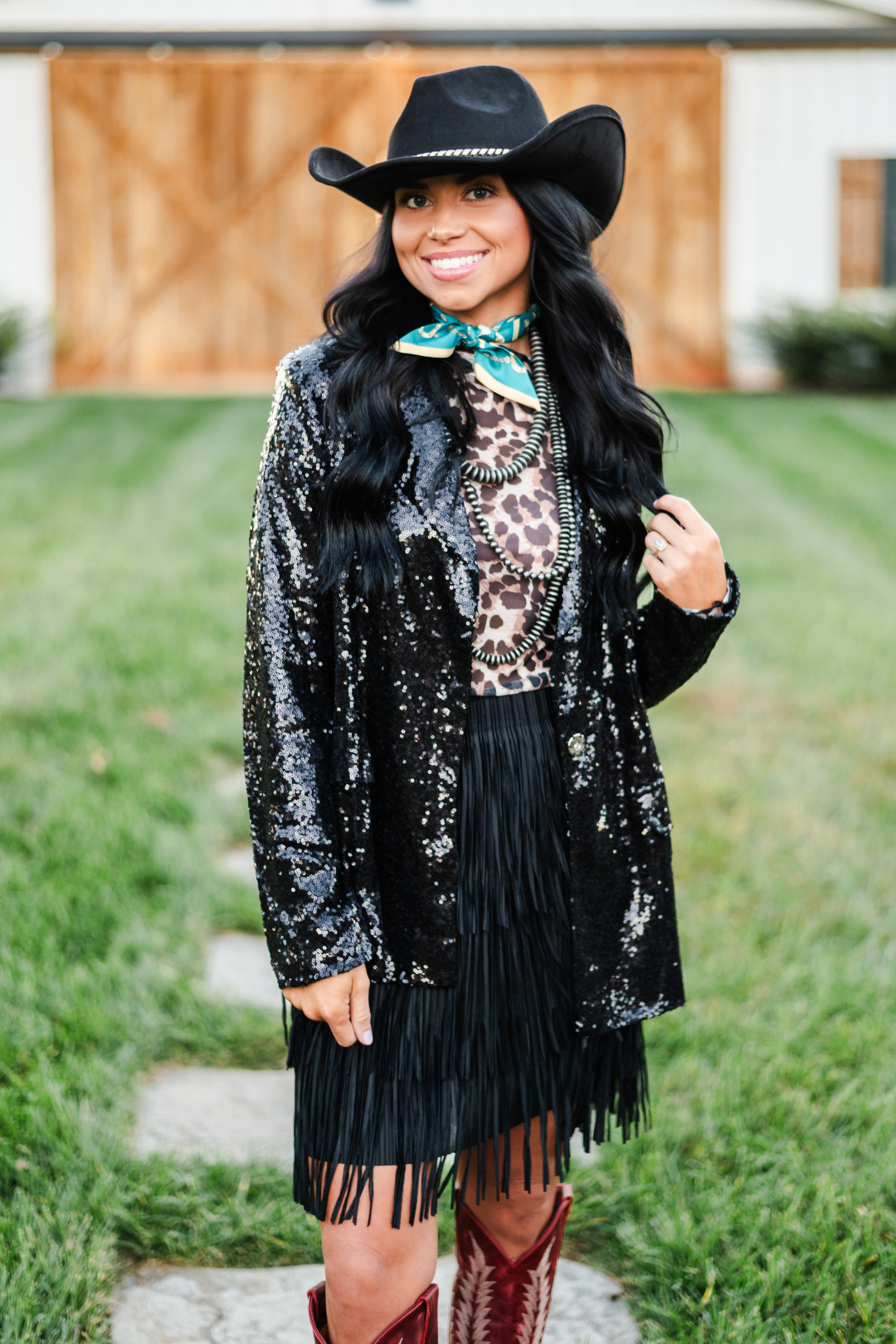 Honky Tonk Lights Sequin Blazer