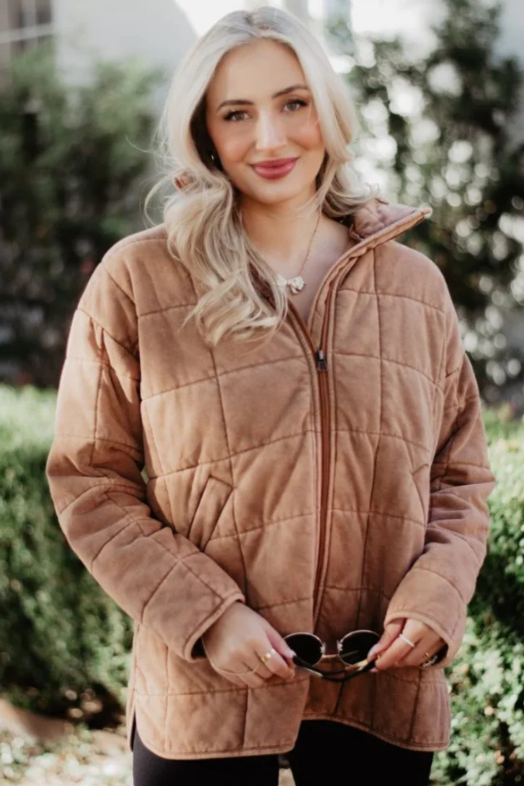 Sandstone Wash Quilted Jacket