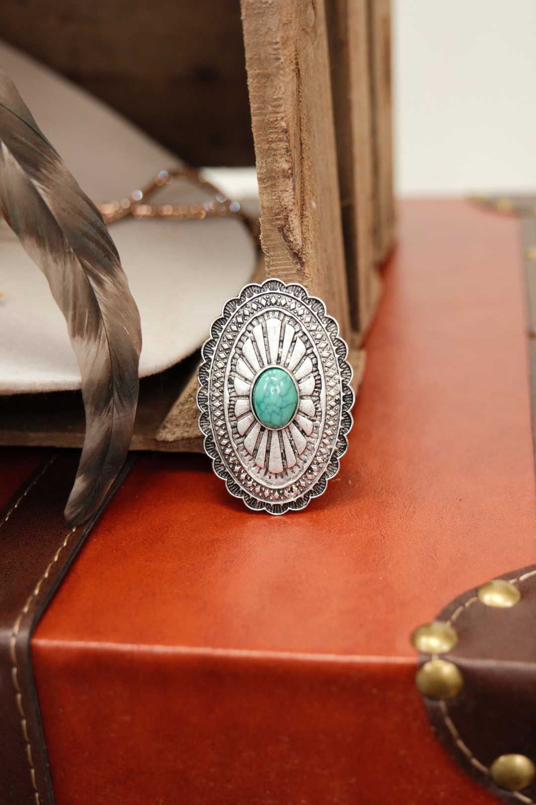 Silver Spur Scarf Brooch