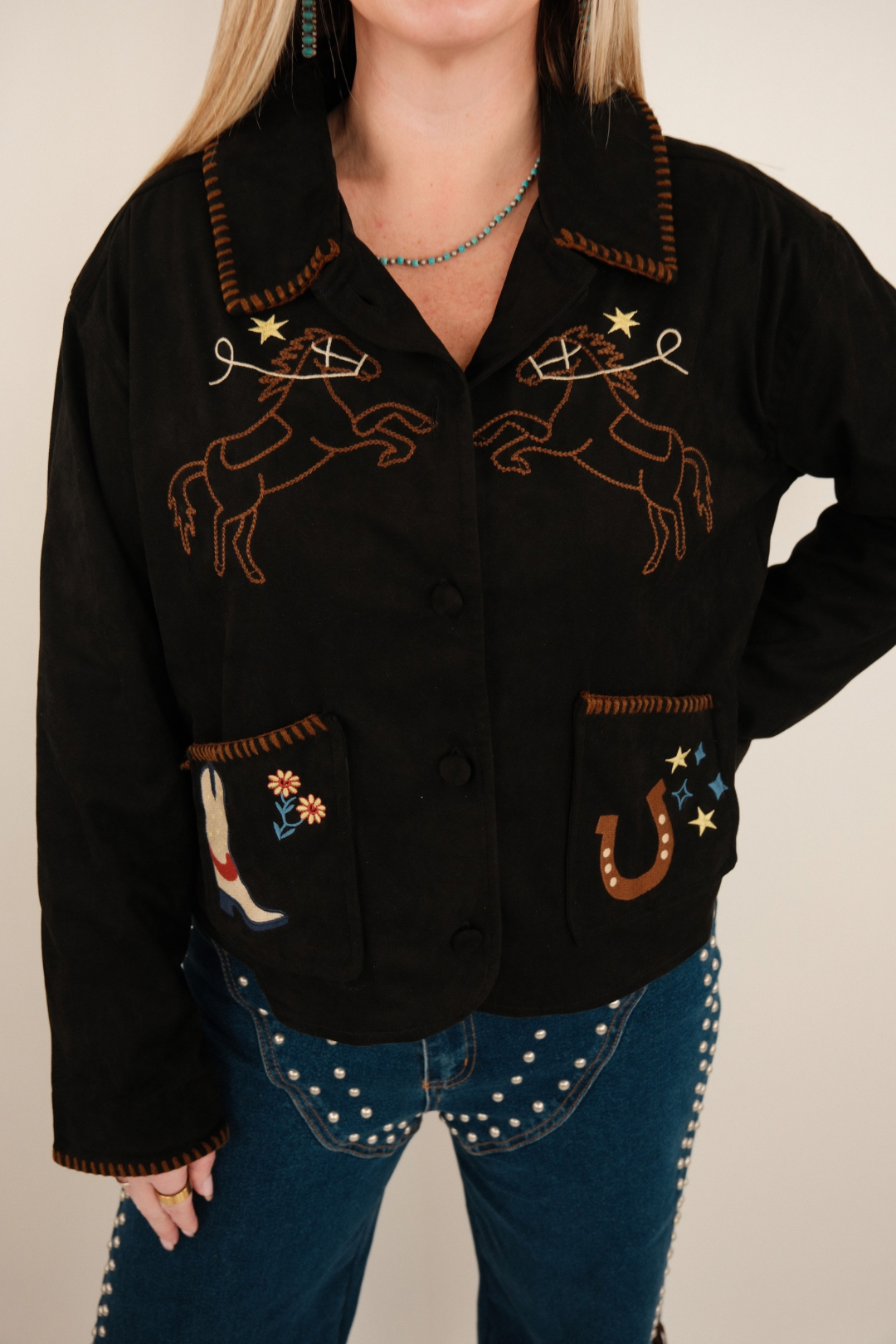 Trailblazer Suede Embroidered Jacket
