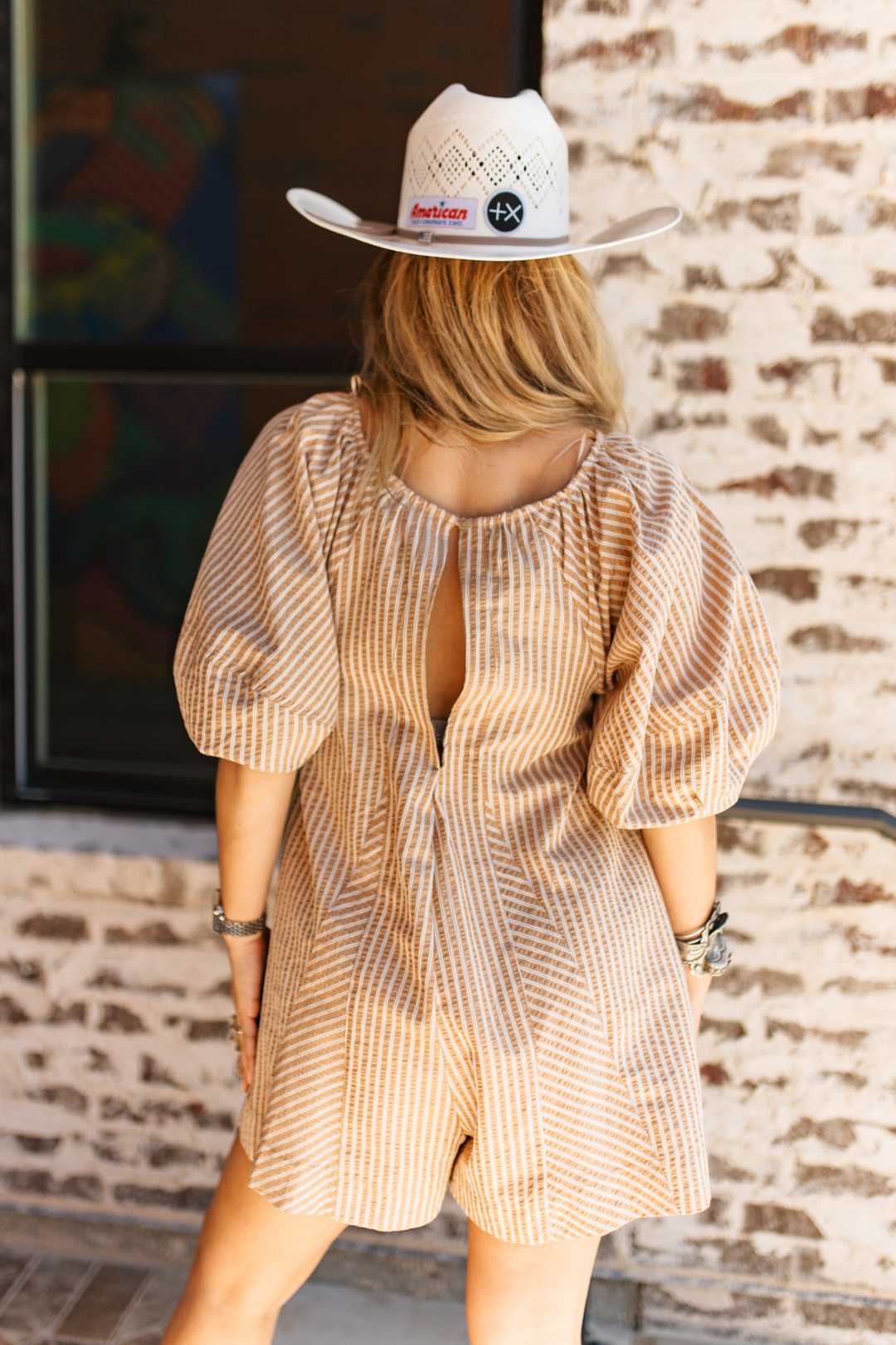 Dust & Daydreams Striped Romper