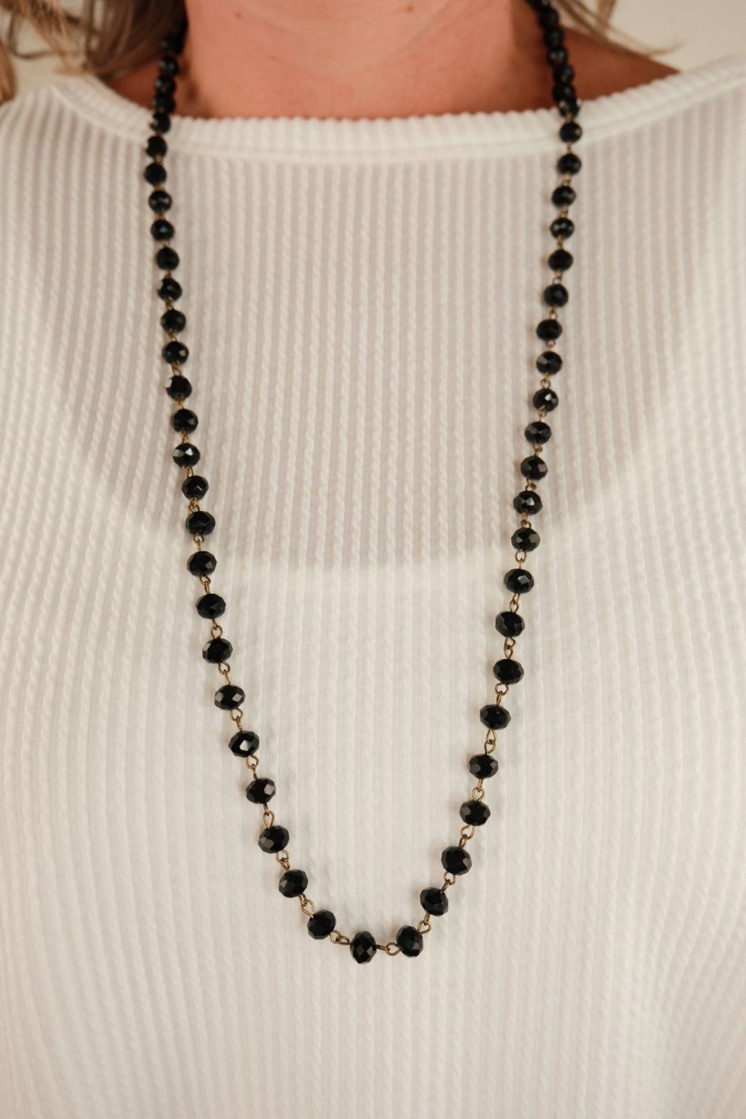 Starlight Strand Necklace - Black & Gold