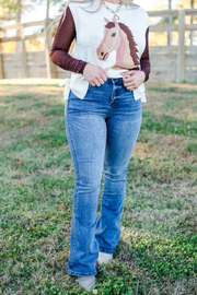 Sagebrush High Rise Flare Jeans