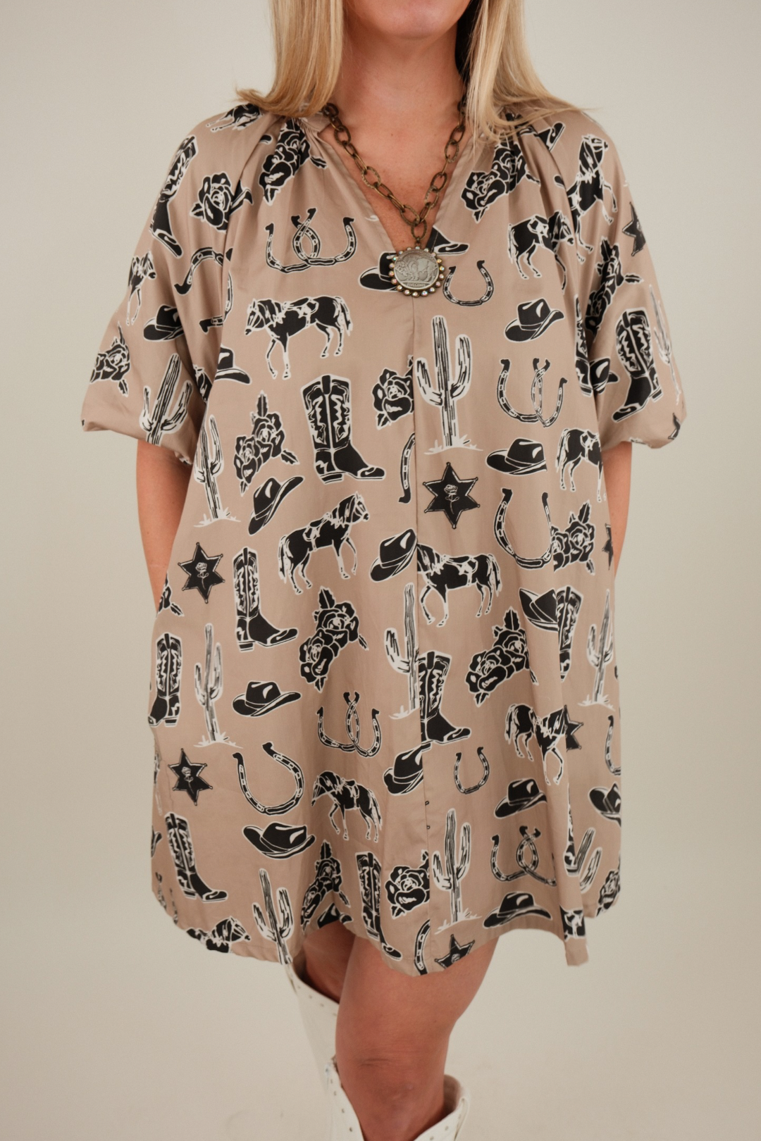 Western Charm Mini Dress