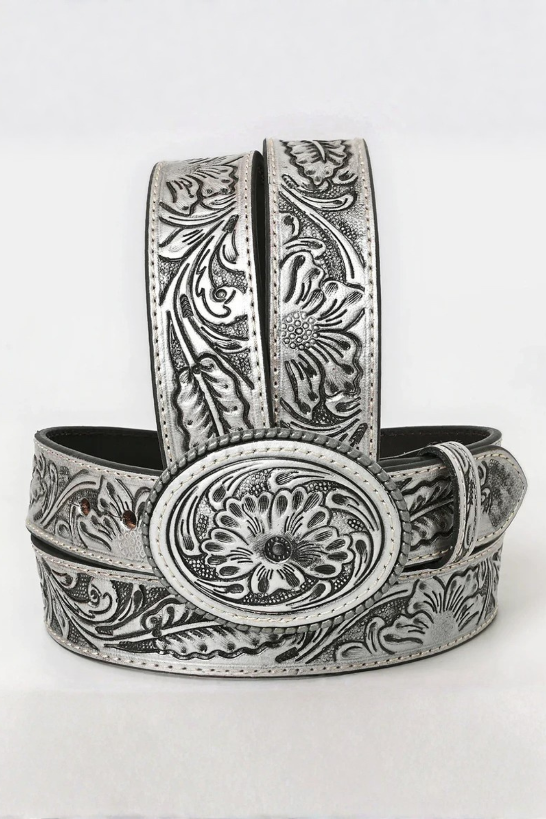 Saddle Ridge Tooled Leather Belt