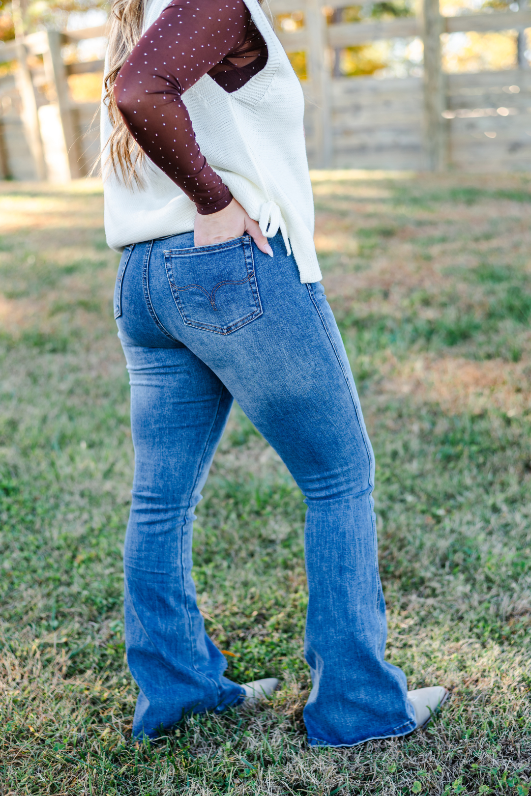 Sagebrush High Rise Flare Jeans