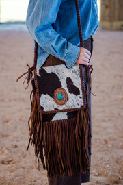 Turquoise Canyon Cowhide Crossbody