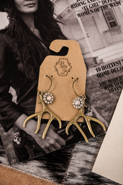 Wild at Heart Antler Earrings