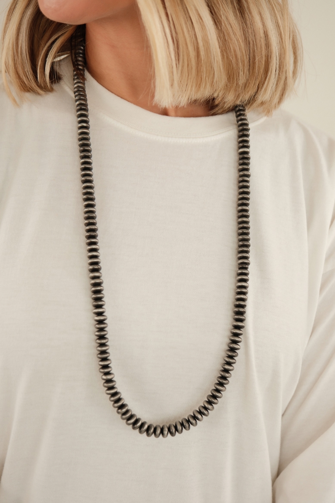 Silver Dust Trail Bead Strand