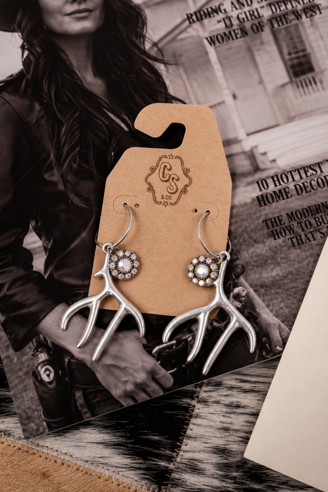 Wild at Heart Antler Earrings