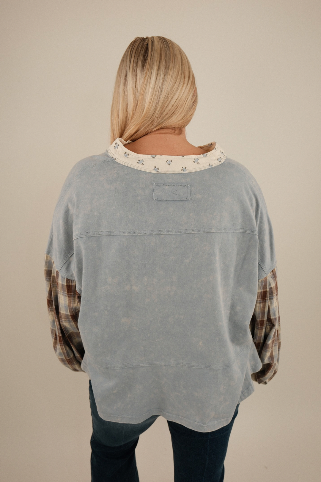 Desert Bloom Patchwork Cropped Top