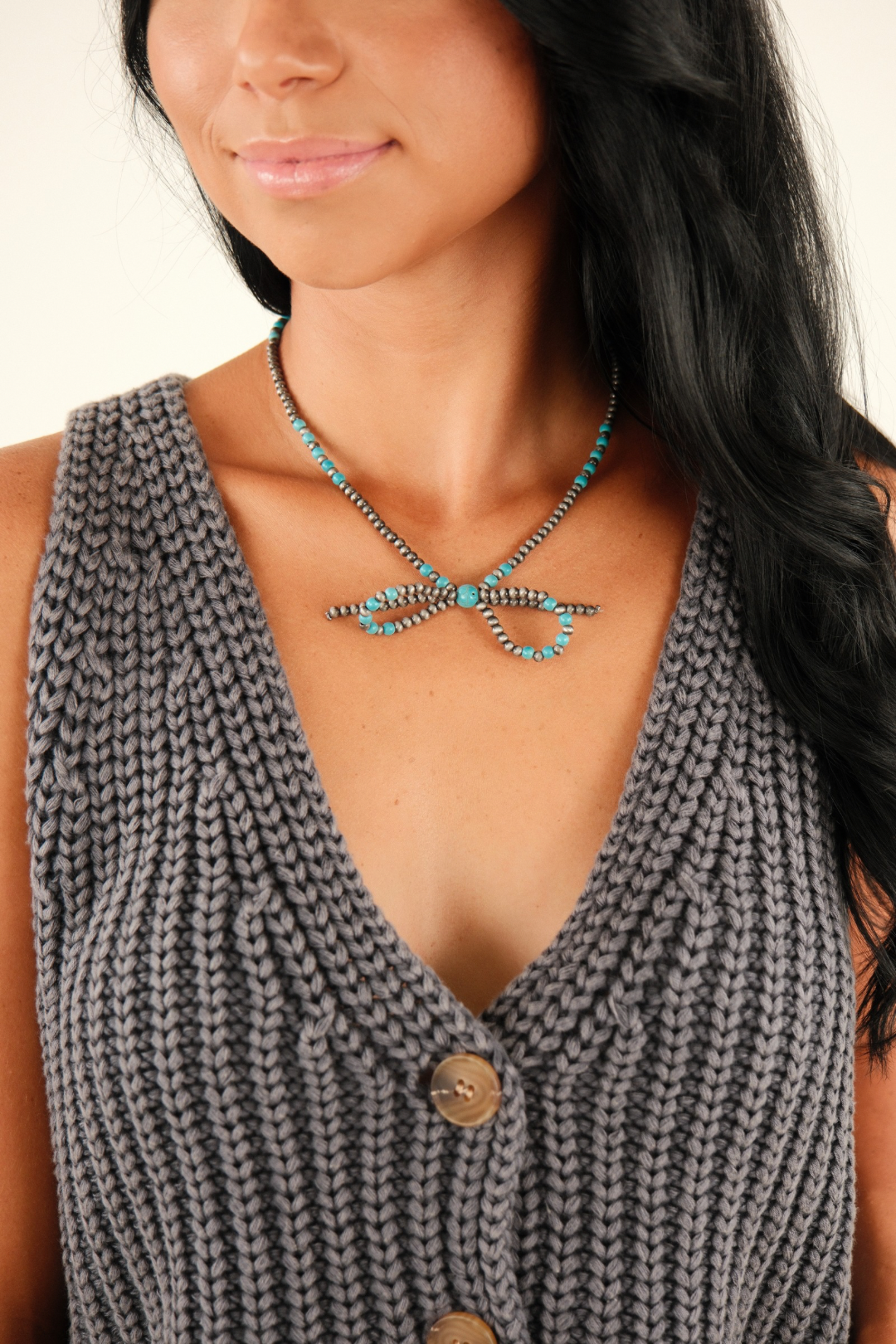 Turquoise Ribbon Necklace