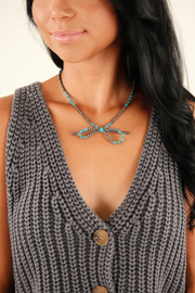 Turquoise Ribbon Necklace