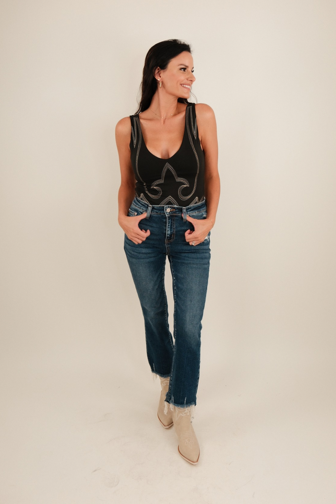 Saddle Stitch Nights Bodysuit