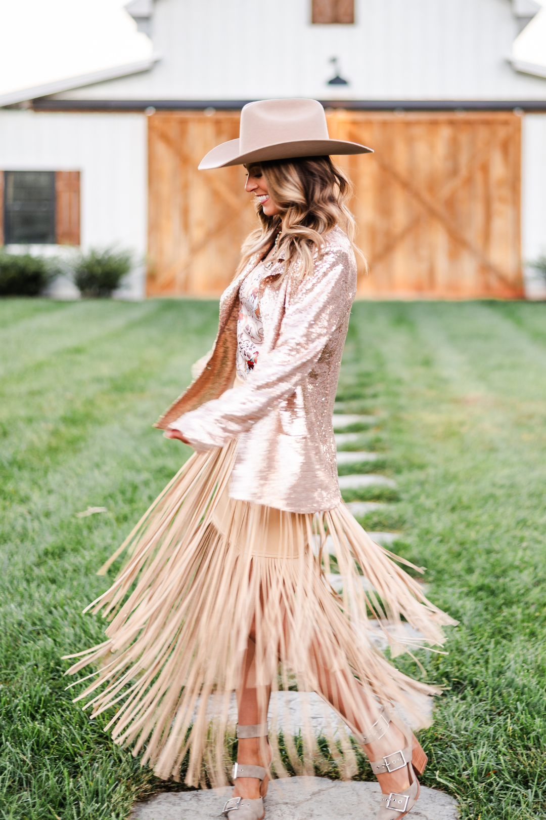 Frontier Fringe Maxi Skirt