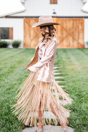 Frontier Fringe Maxi Skirt