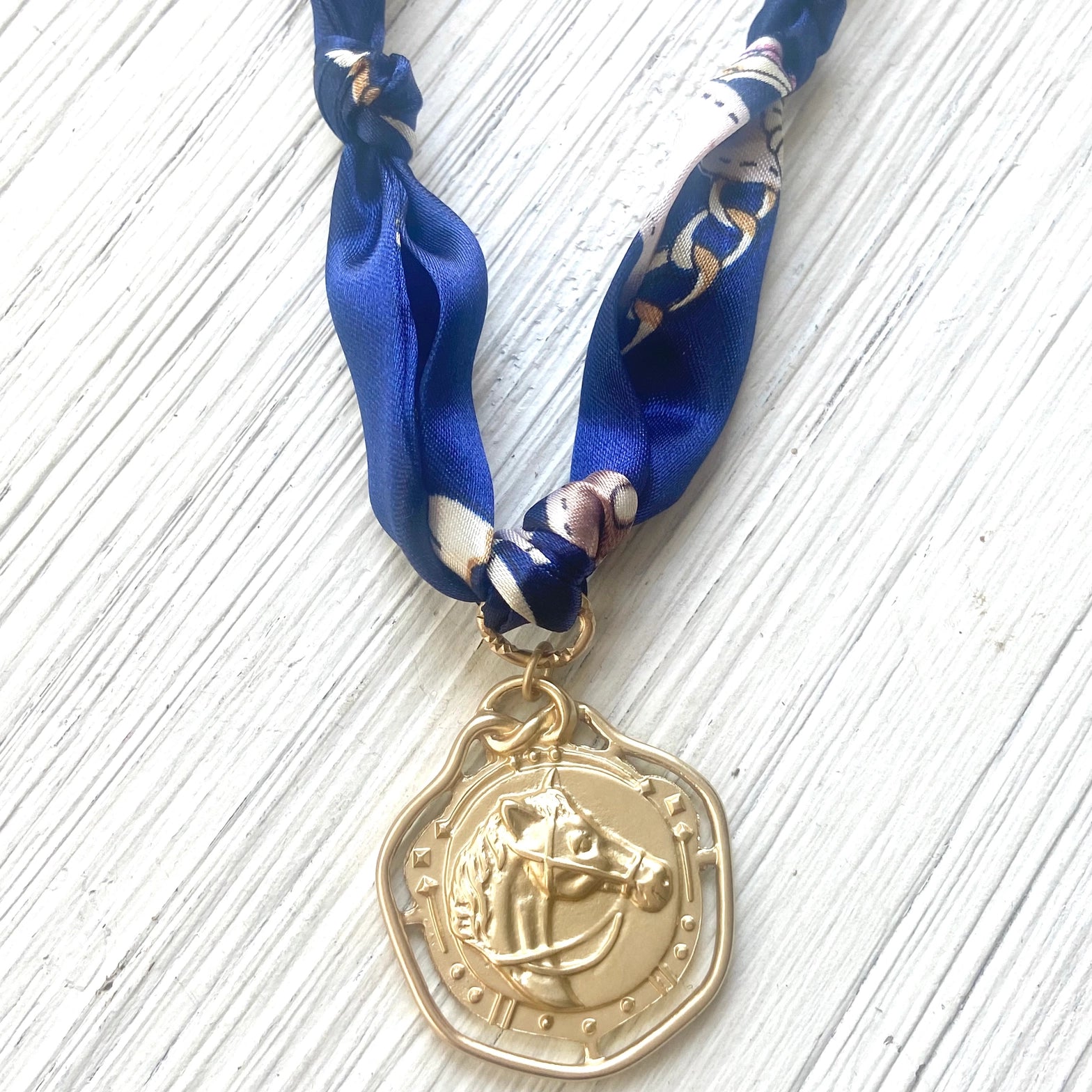 Regal Rider Scarf Necklace