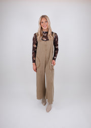 Easy Living Olive Jumpsuit