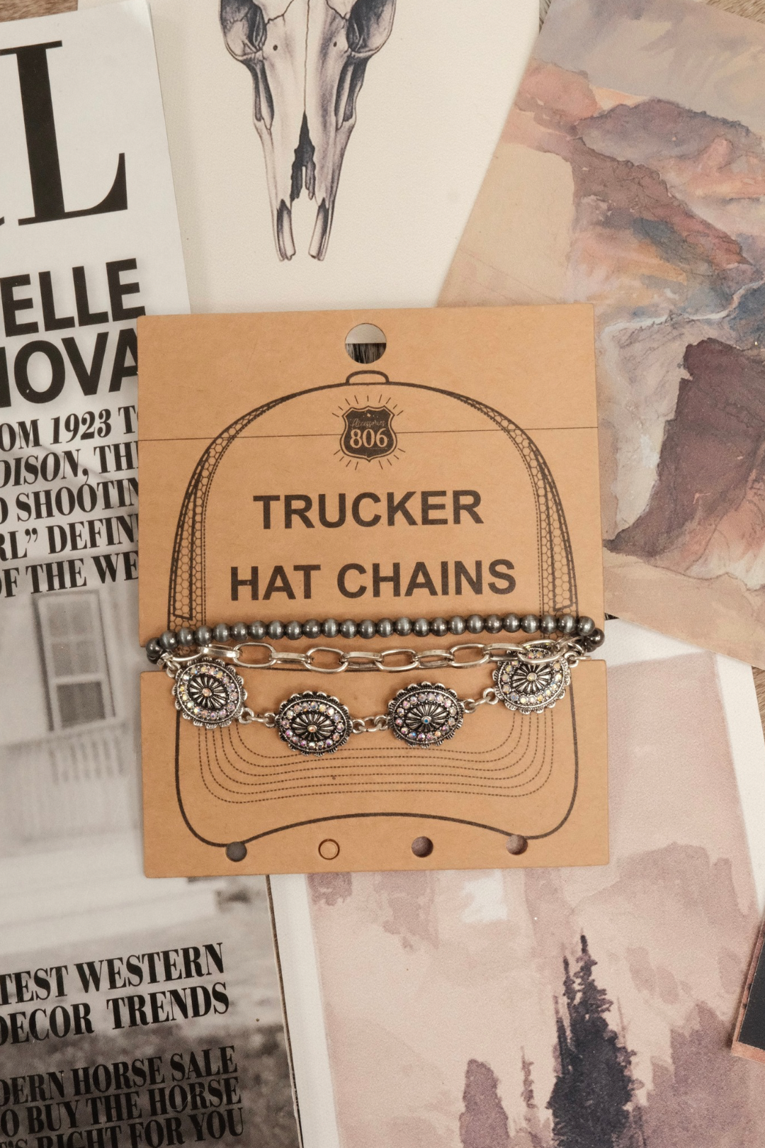 Rodeo Rebel Trucker Hat Chain