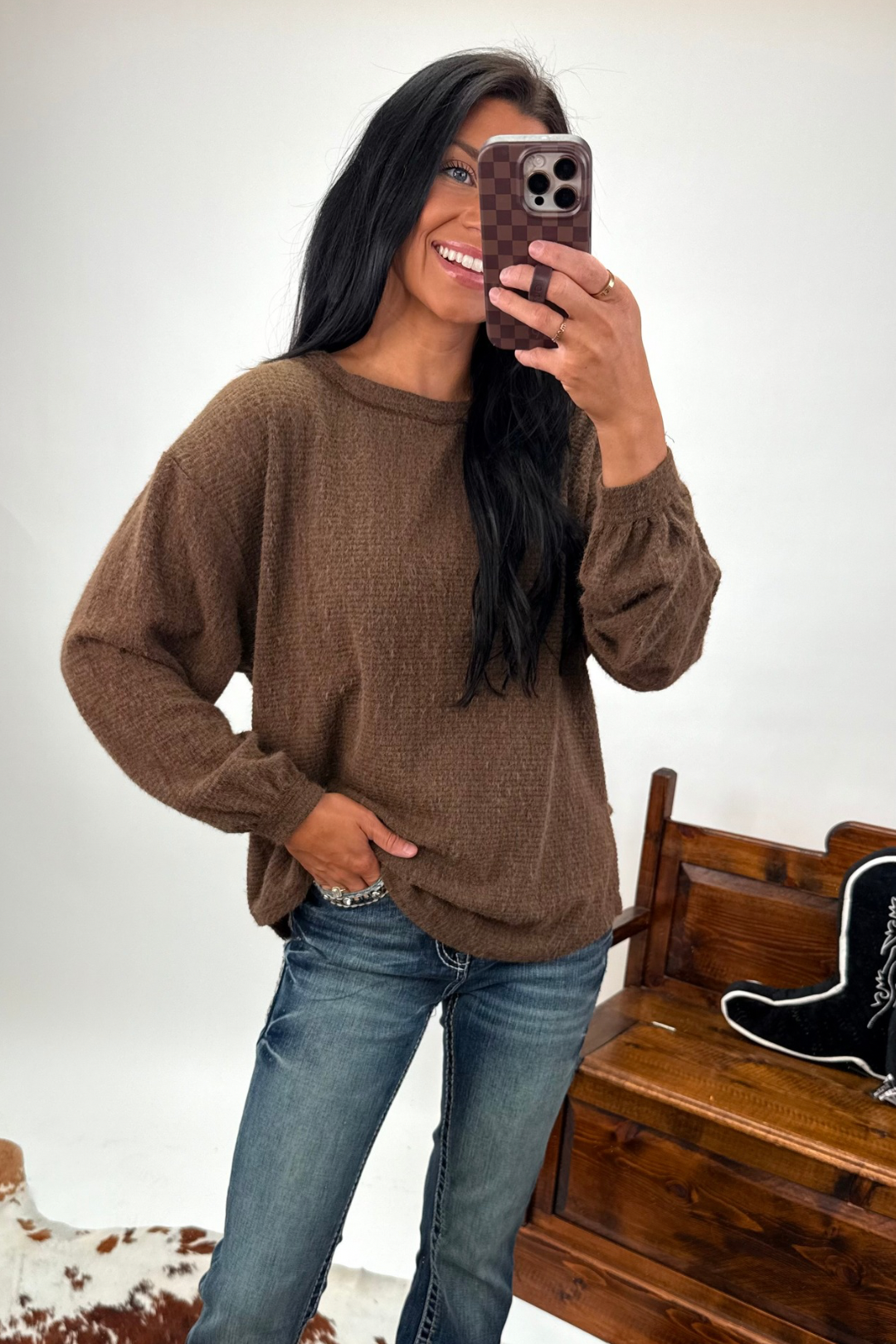 Prairie Cloud Fuzzy Sweater