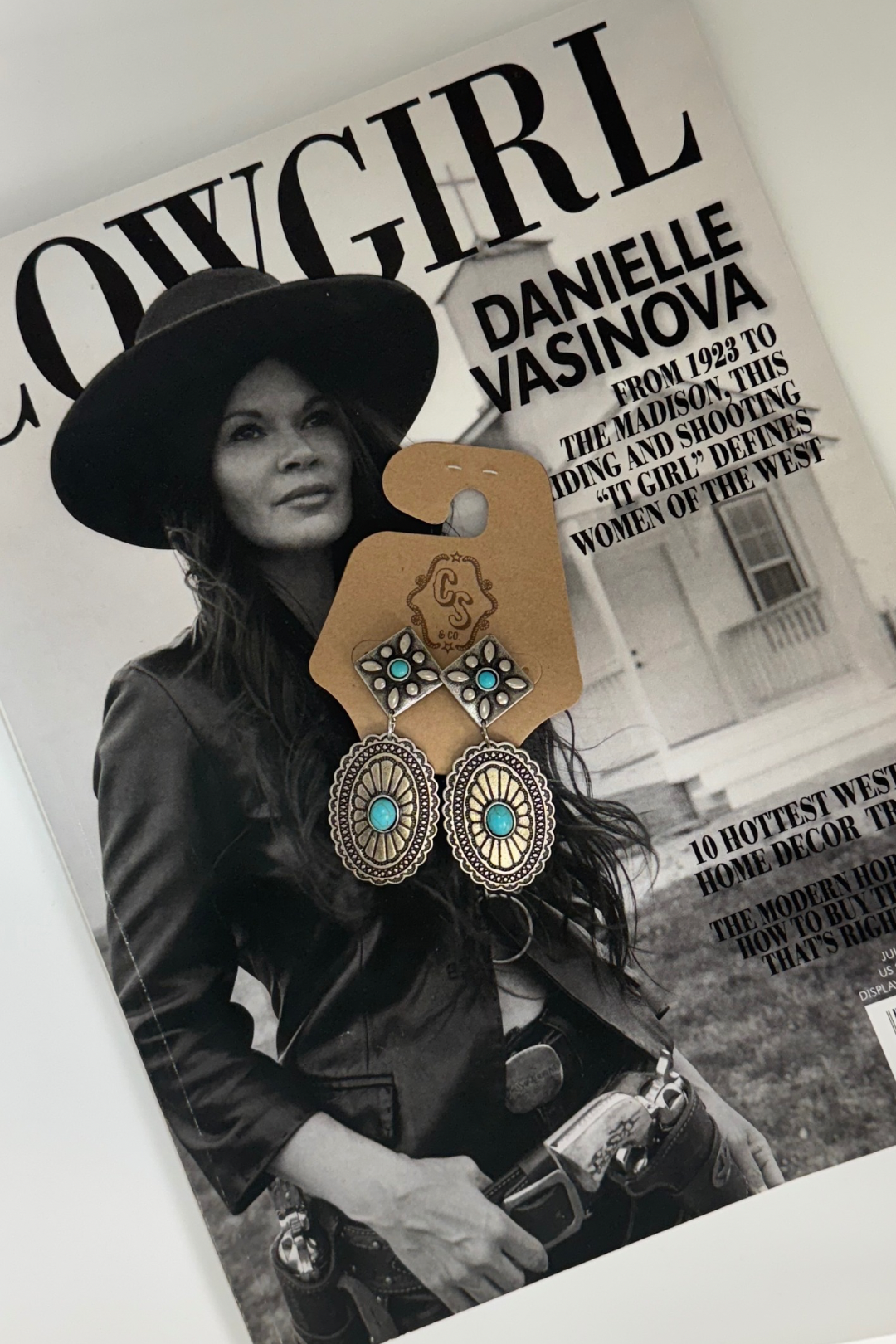 Turquoise Horizon Drop Earrings
