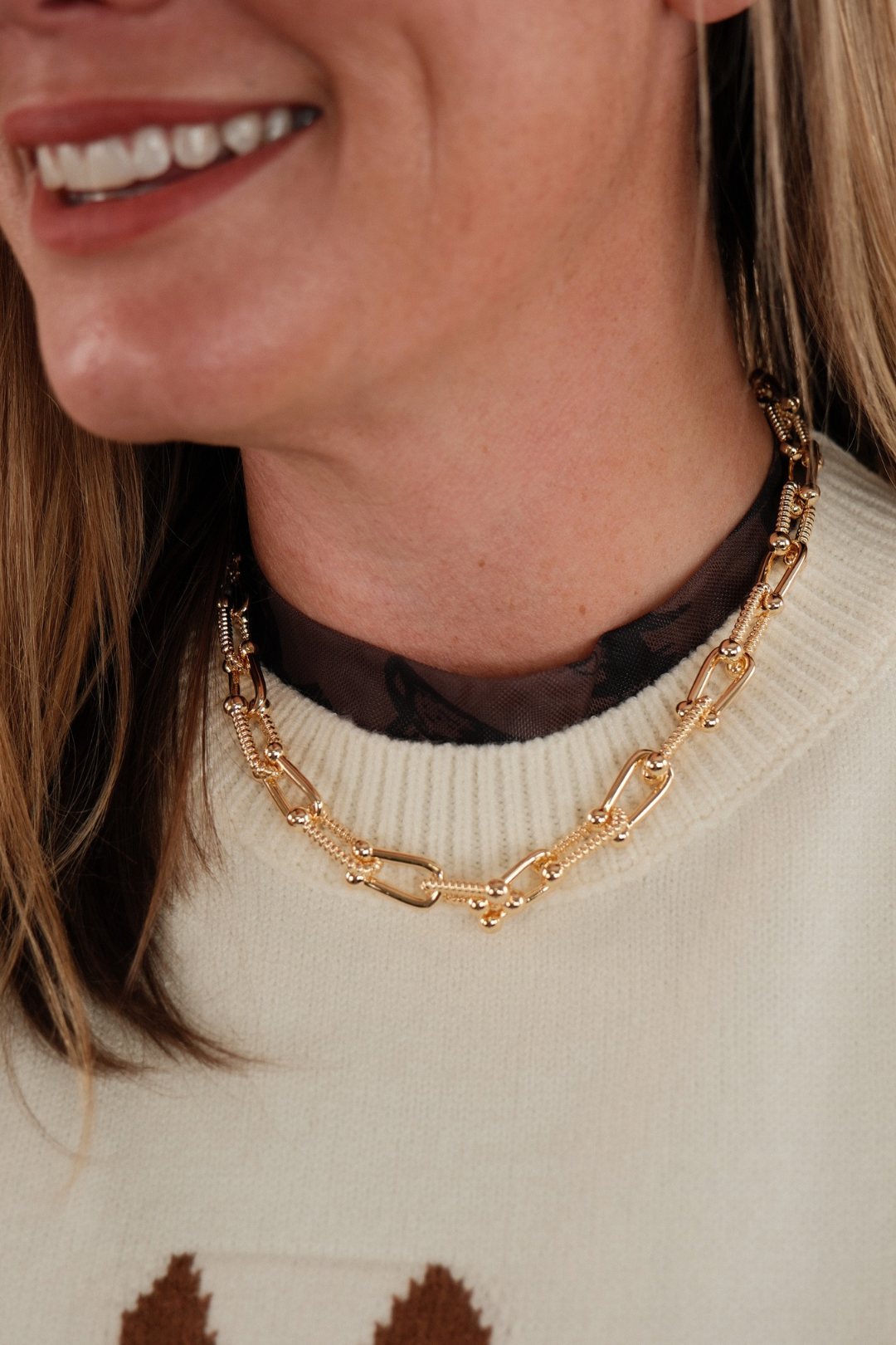 Ridgeview Stirrup Link Necklace