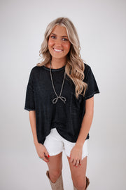 The Easy Rider Tee - Ash Black