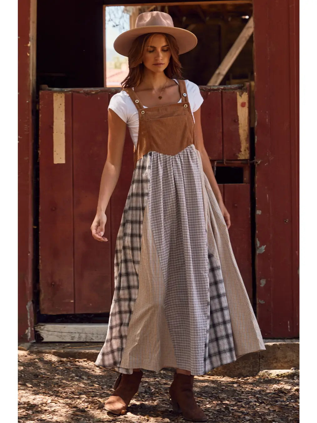 Dusty Meadow Overall Dress