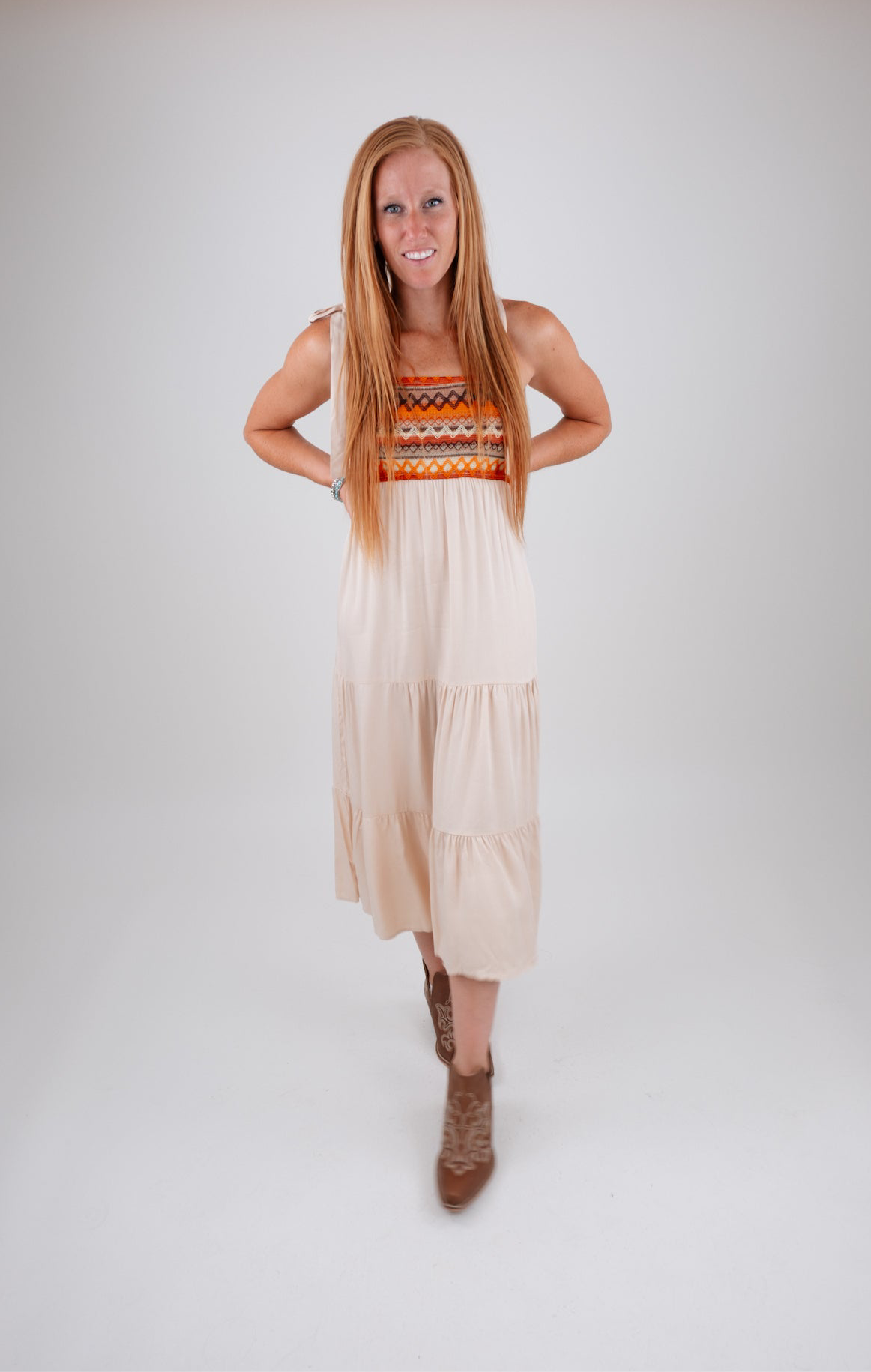 Free Spirit Stitch Maxi Dress