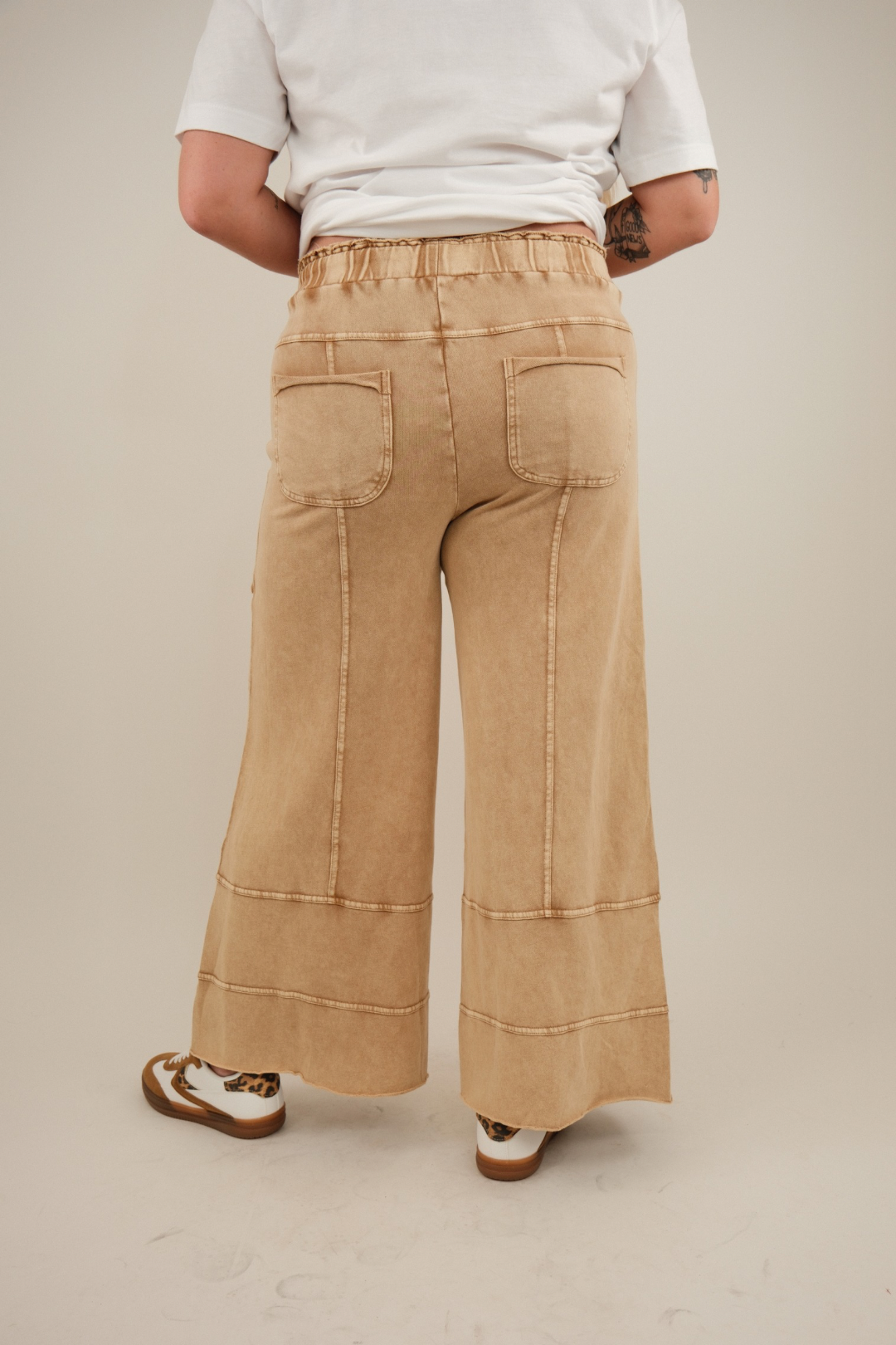 Rolling Stone Wide Leg Terry Pants