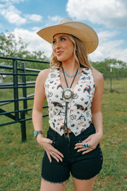 Longhorn Legend Western Vest