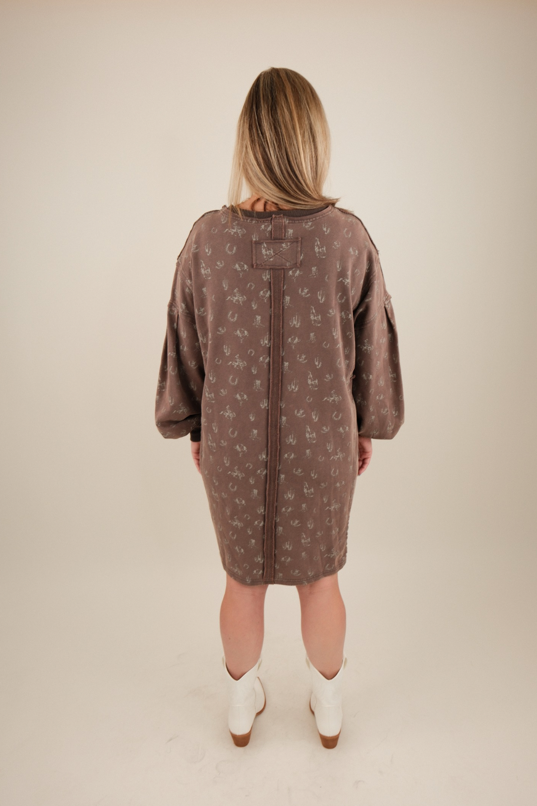 Western Wander Terry Dress