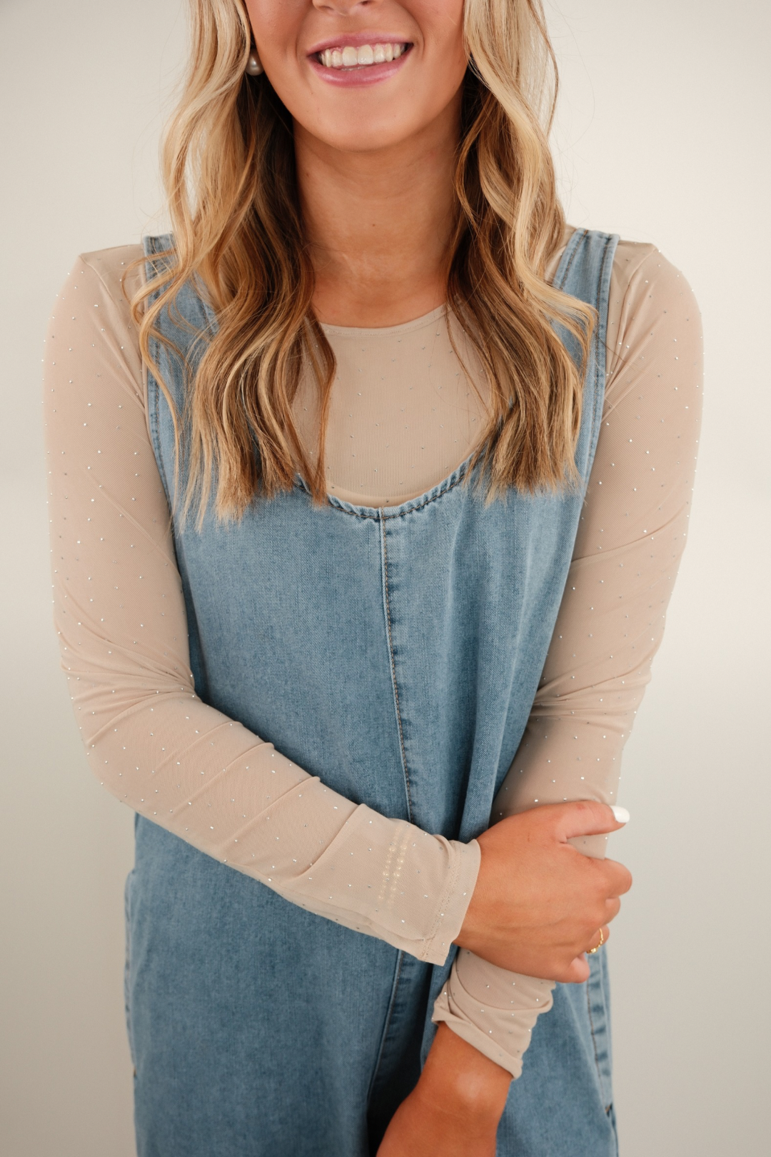 Star Shine Rodeo Mesh Top