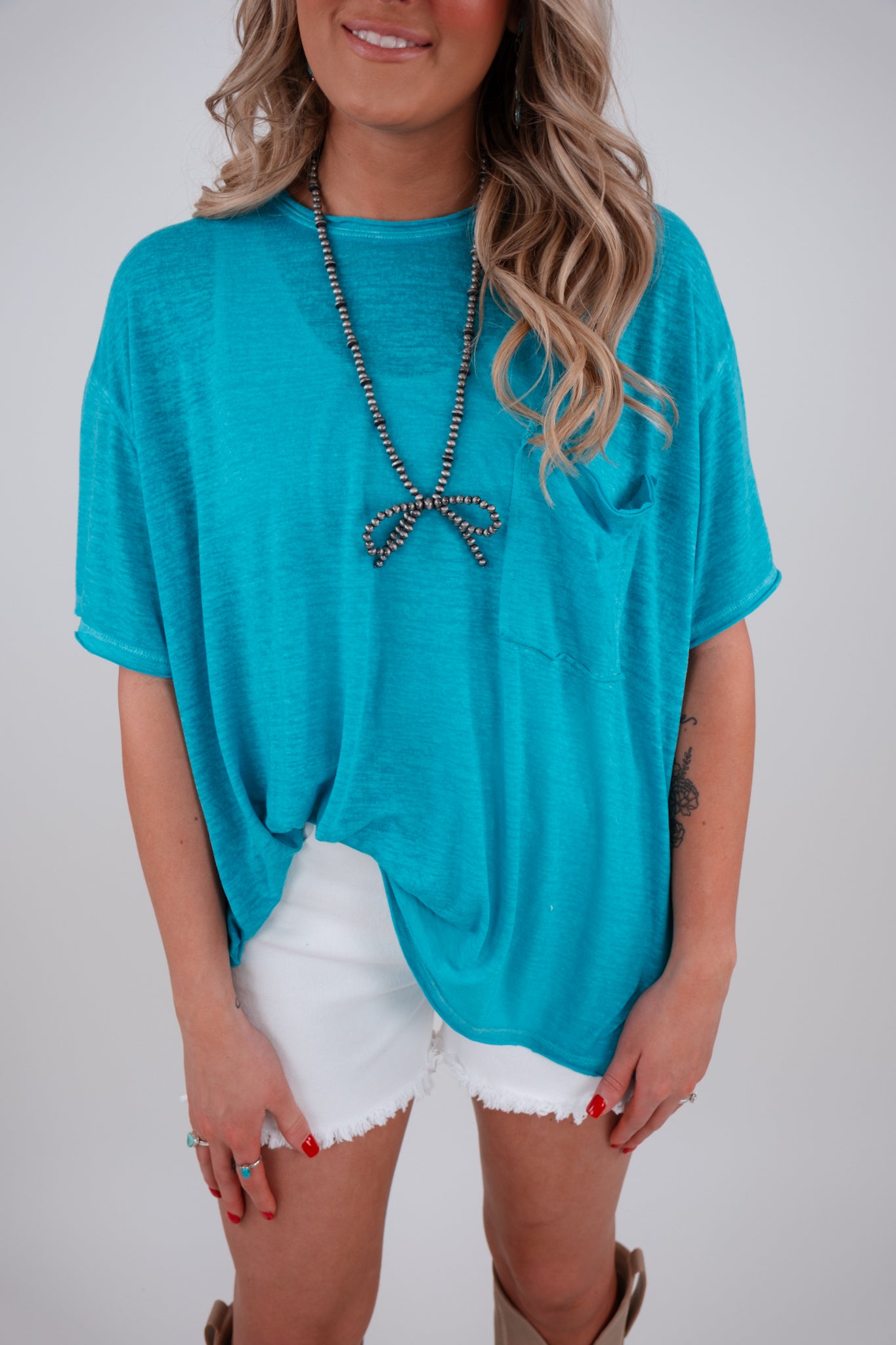 The Easy Rider Tee - Light Teal